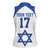 Custom Israel Football Go Champions Women Sleeveless Polo Shirt Sporty Style