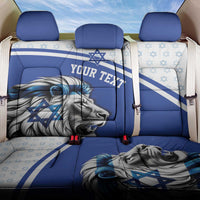 Personalized Israel Lion of Judah Back Car Seat Cover Flag and Coat of arms