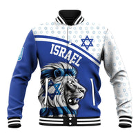 Personalized Israel Lion of Judah Baseball Jacket Flag and Coat of arms
