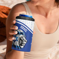 Personalized Israel Lion of Judah 4 in 1 Can Cooler Tumbler Flag and Coat of arms