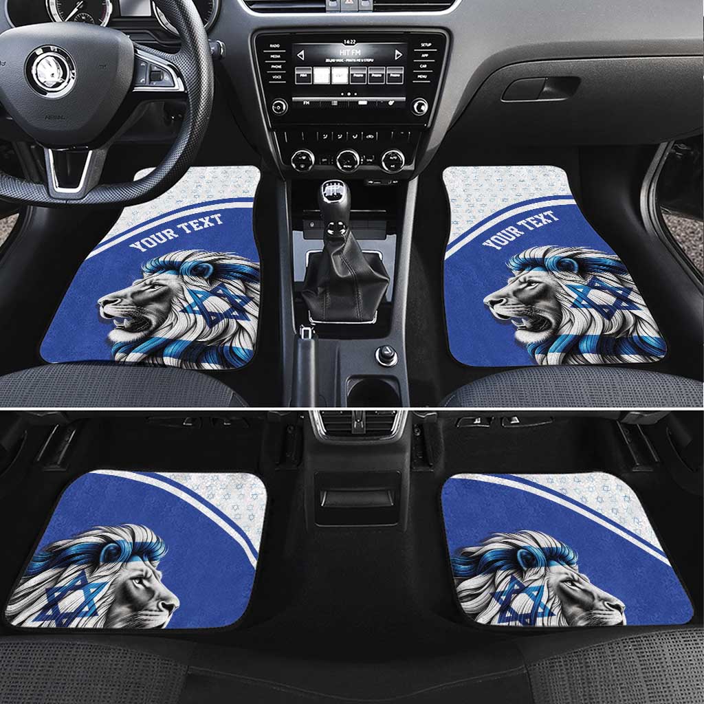 Personalized Israel Lion of Judah Car Mats Flag and Coat of arms