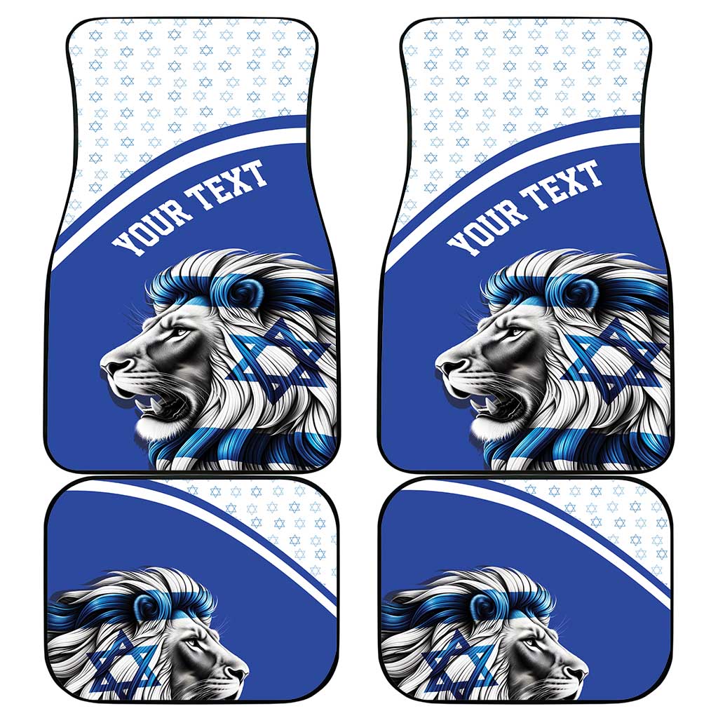 Personalized Israel Lion of Judah Car Mats Flag and Coat of arms