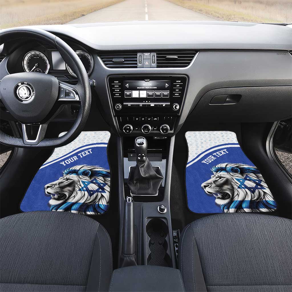 Personalized Israel Lion of Judah Car Mats Flag and Coat of arms