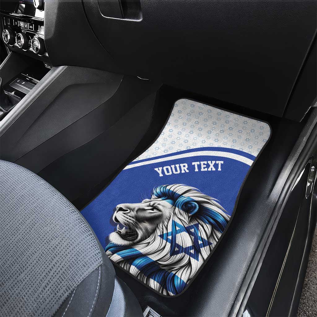 Personalized Israel Lion of Judah Car Mats Flag and Coat of arms