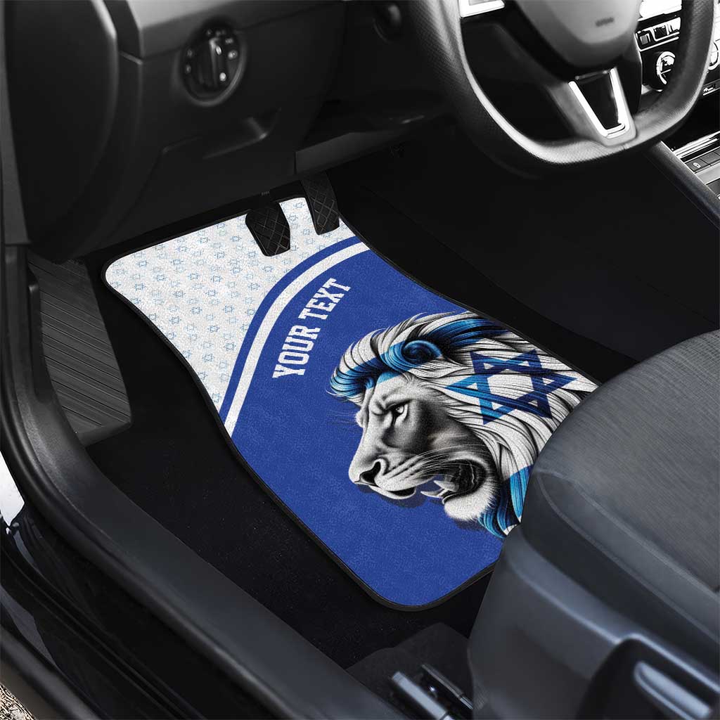 Personalized Israel Lion of Judah Car Mats Flag and Coat of arms