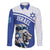 Personalized Israel Lion of Judah Family Matching Long Sleeve Bodycon Dress and Hawaiian Shirt Flag and Coat of arms