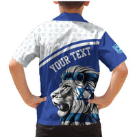 Personalized Israel Lion of Judah Family Matching Mermaid Dress and Hawaiian Shirt Flag and Coat of arms