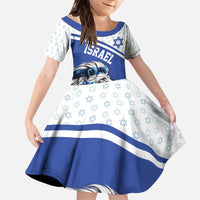 Personalized Israel Lion of Judah Family Matching Off Shoulder Maxi Dress and Hawaiian Shirt Flag and Coat of arms
