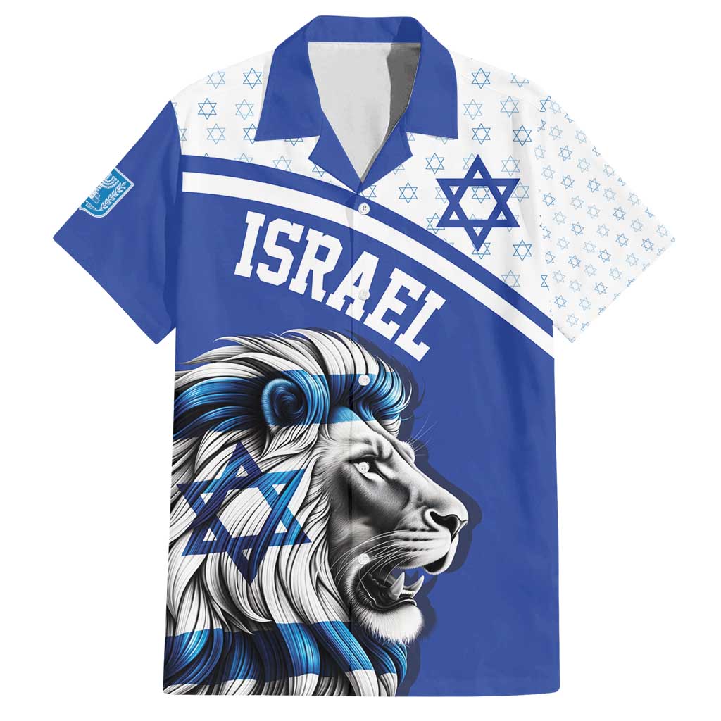 Personalized Israel Lion of Judah Family Matching Off Shoulder Maxi Dress and Hawaiian Shirt Flag and Coat of arms