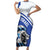 Personalized Israel Lion of Judah Family Matching Short Sleeve Bodycon Dress and Hawaiian Shirt Flag and Coat of arms