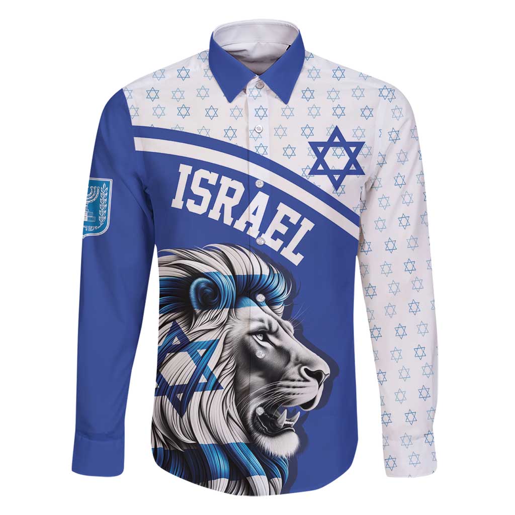Personalized Israel Lion of Judah Family Matching Summer Maxi Dress and Hawaiian Shirt Flag and Coat of arms