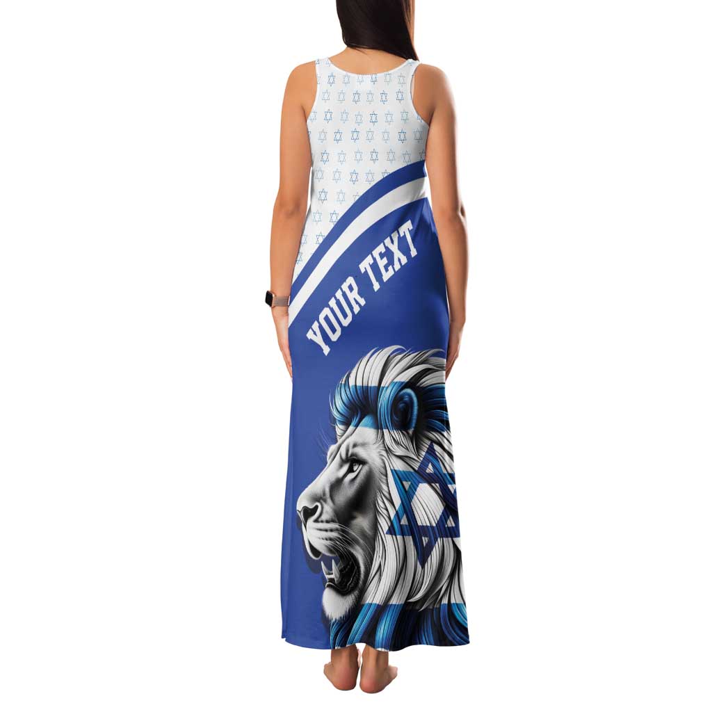 Personalized Israel Lion of Judah Family Matching Tank Maxi Dress and Hawaiian Shirt Flag and Coat of arms