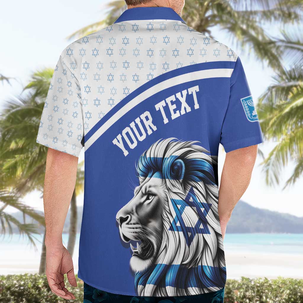Personalized Israel Lion of Judah Hawaiian Shirt Flag and Coat of arms