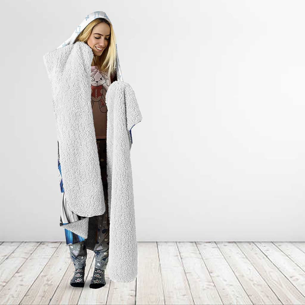 Personalized Israel Lion of Judah Hooded Blanket Flag and Coat of arms