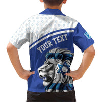 Personalized Israel Lion of Judah Kid Hawaiian Shirt Flag and Coat of arms