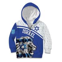 Personalized Israel Lion of Judah Kid Hoodie Flag and Coat of arms