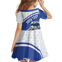 Personalized Israel Lion of Judah Kid Short Sleeve Dress Flag and Coat of arms