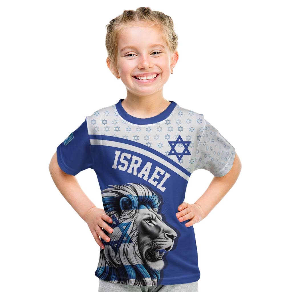 Personalized Israel Lion of Judah Kid T Shirt Flag and Coat of arms