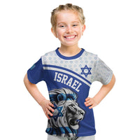 Personalized Israel Lion of Judah Kid T Shirt Flag and Coat of arms