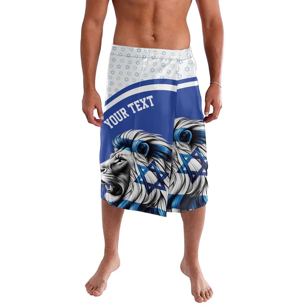Personalized Israel Lion of Judah Lavalava Flag and Coat of arms