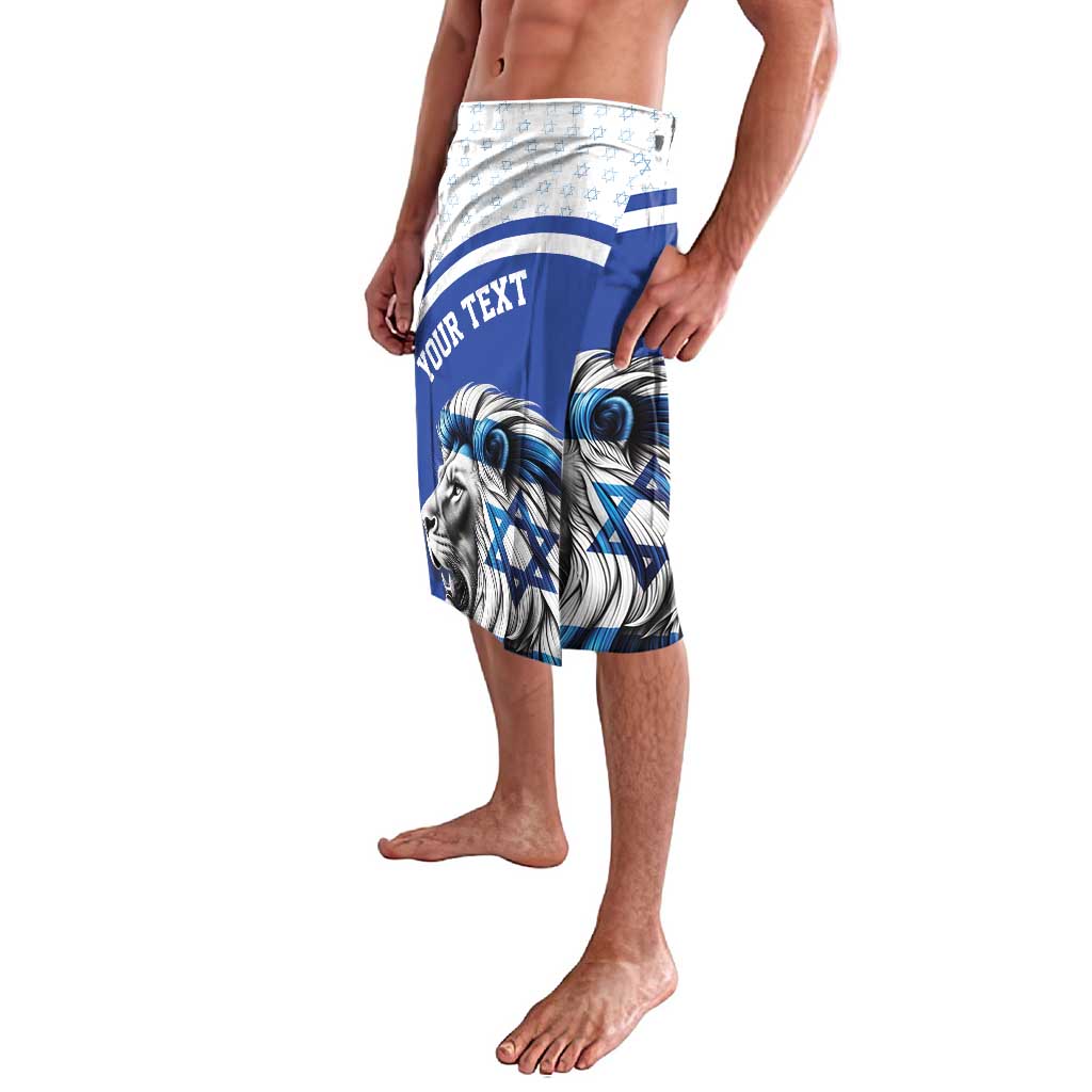 Personalized Israel Lion of Judah Lavalava Flag and Coat of arms