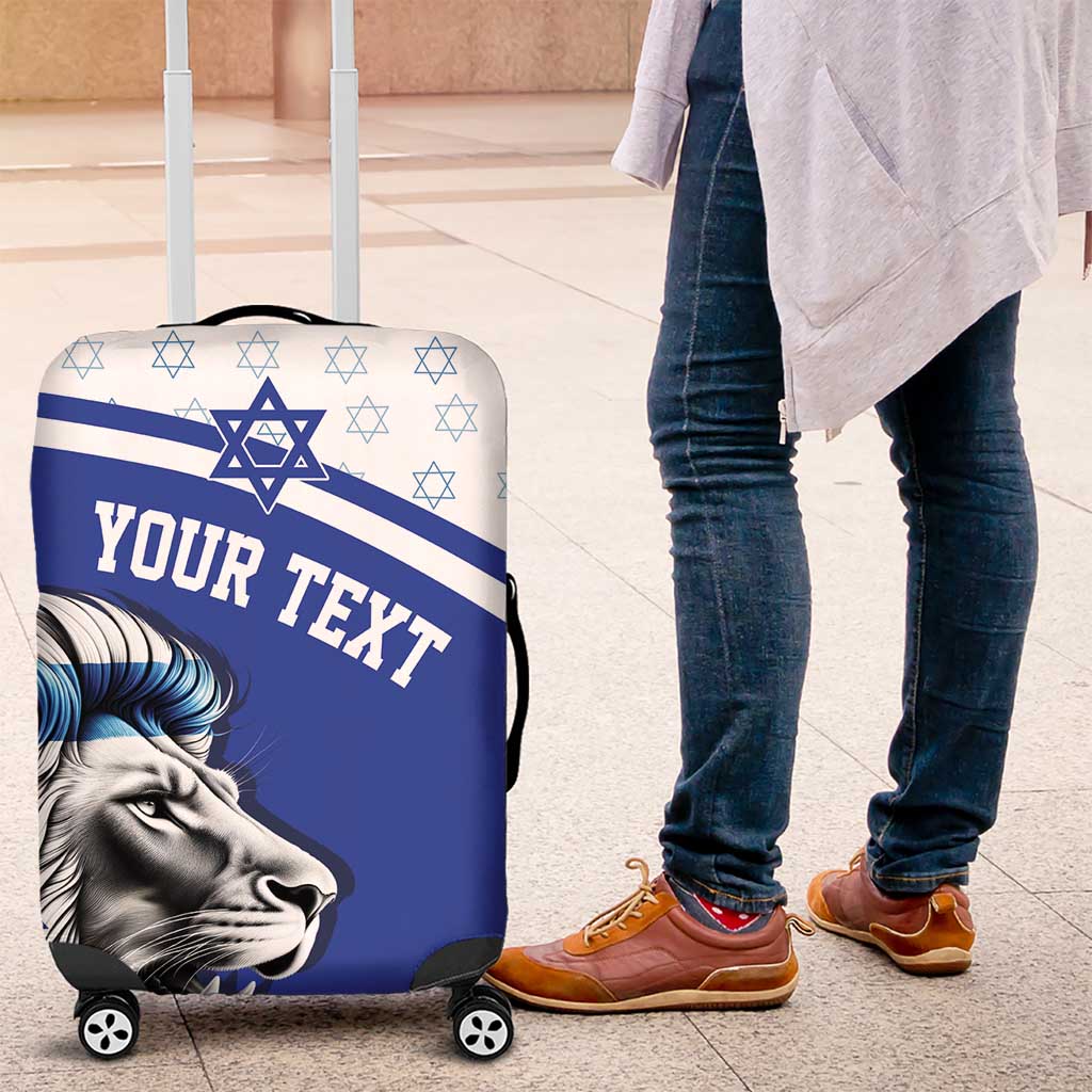 Personalized Israel Lion of Judah Luggage Cover Flag and Coat of arms