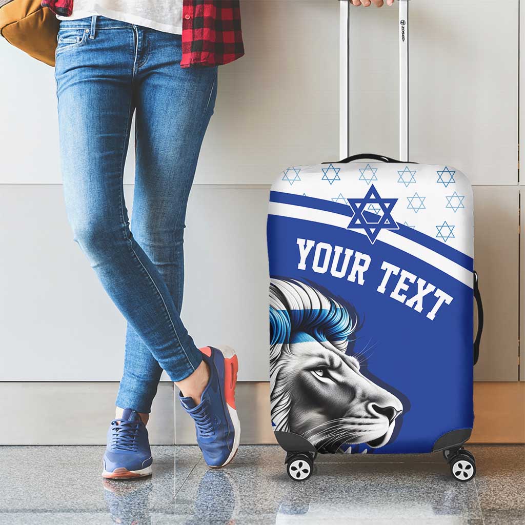 Personalized Israel Lion of Judah Luggage Cover Flag and Coat of arms