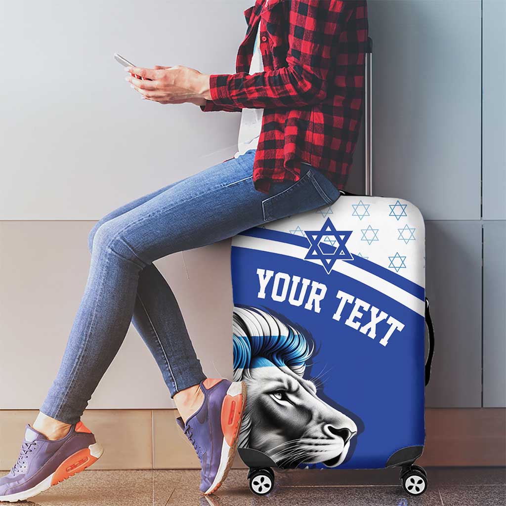 Personalized Israel Lion of Judah Luggage Cover Flag and Coat of arms