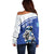 Personalized Israel Lion of Judah Off Shoulder Sweater Flag and Coat of arms