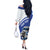 Personalized Israel Lion of Judah Off The Shoulder Long Sleeve Dress Flag and Coat of arms