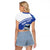 Personalized Israel Lion of Judah Raglan Cropped T Shirt Flag and Coat of arms