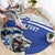Personalized Israel Lion of Judah Round Carpet Flag and Coat of arms