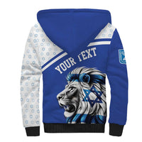 Personalized Israel Lion of Judah Sherpa Hoodie Flag and Coat of arms