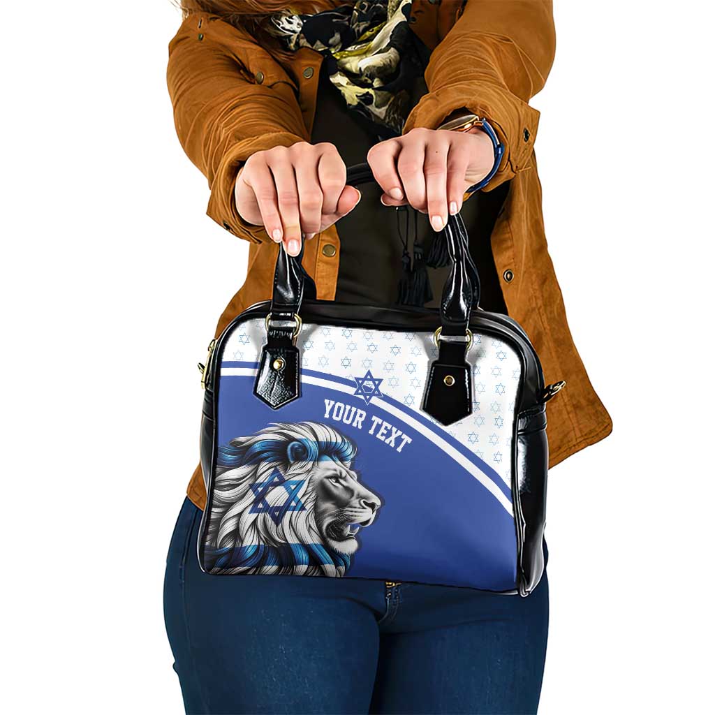 Personalized Israel Lion of Judah Shoulder Handbag Flag and Coat of arms