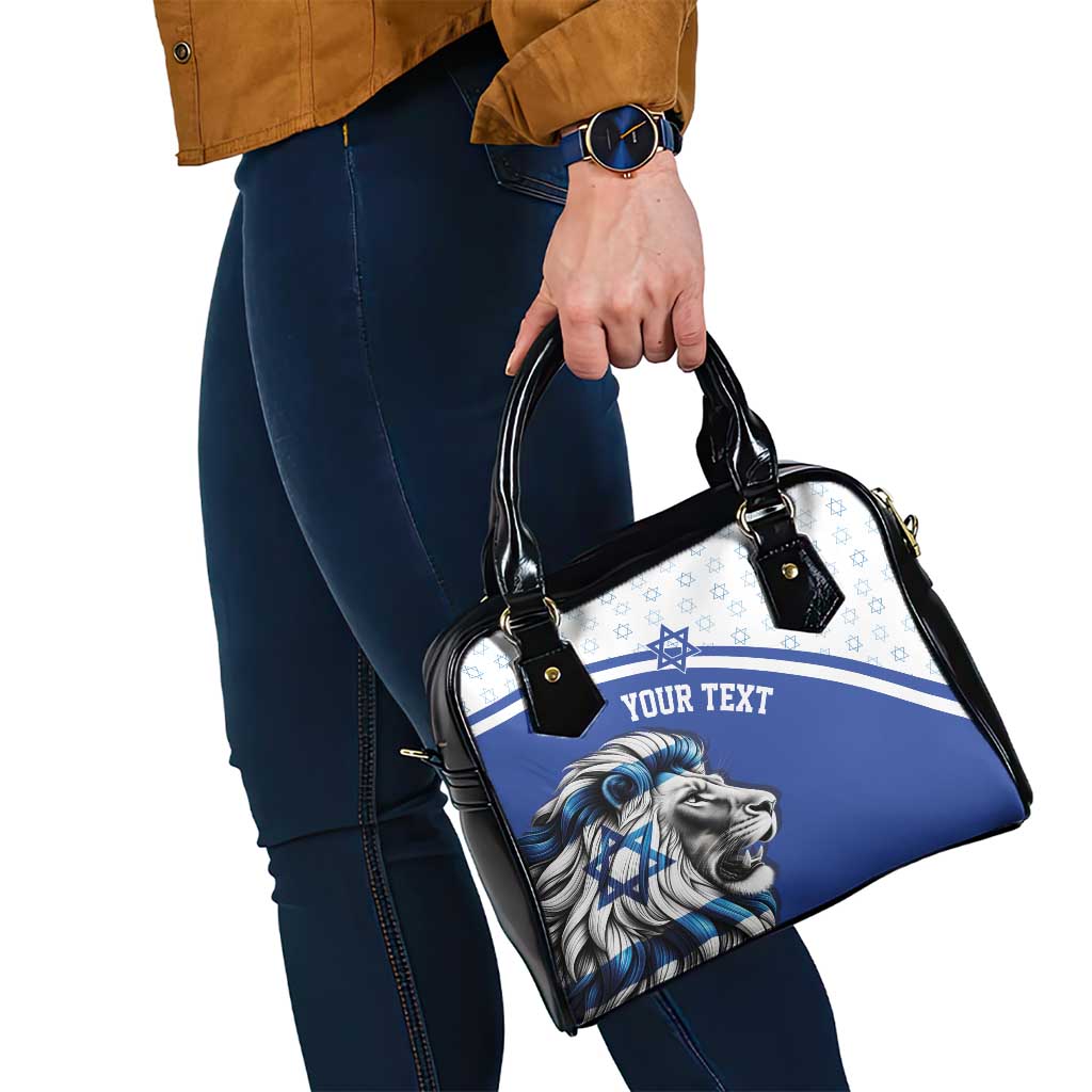 Personalized Israel Lion of Judah Shoulder Handbag Flag and Coat of arms