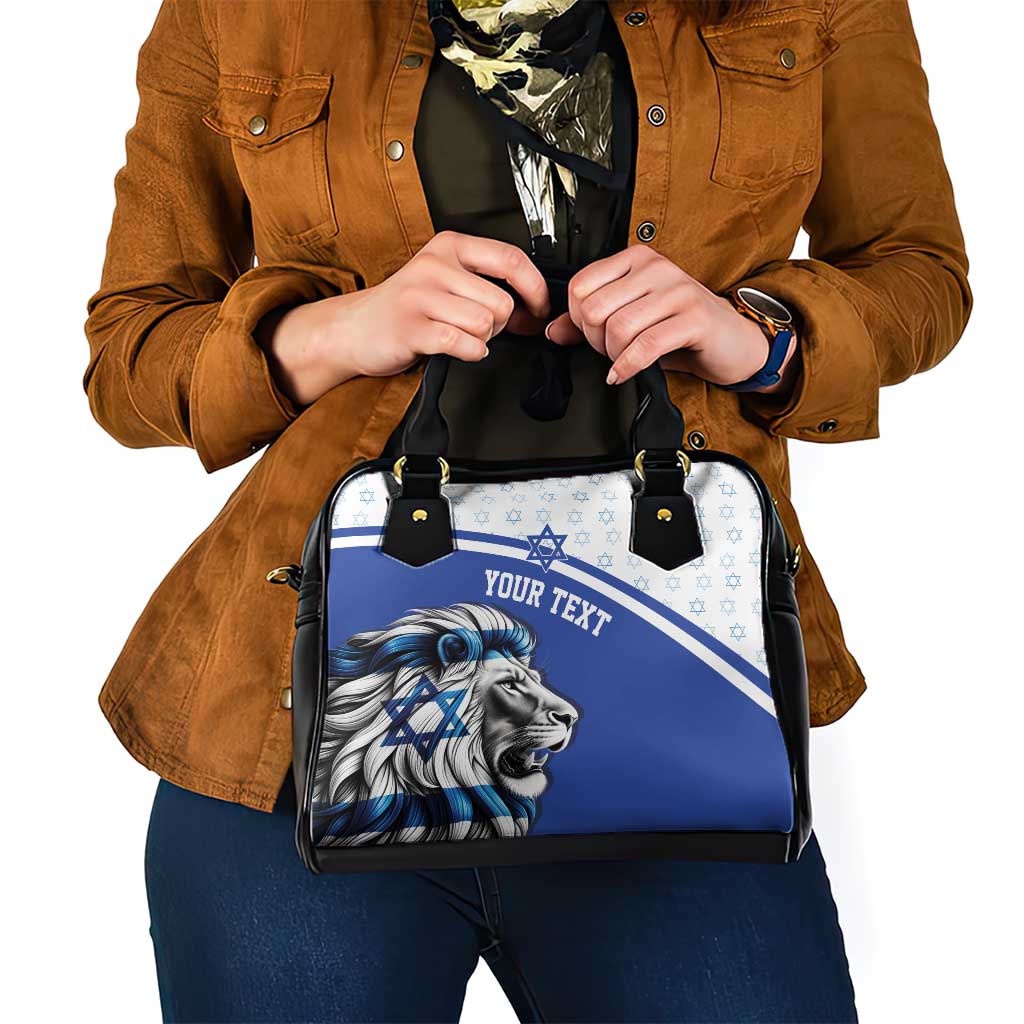 Personalized Israel Lion of Judah Shoulder Handbag Flag and Coat of arms