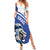 Personalized Israel Lion of Judah Summer Maxi Dress Flag and Coat of arms