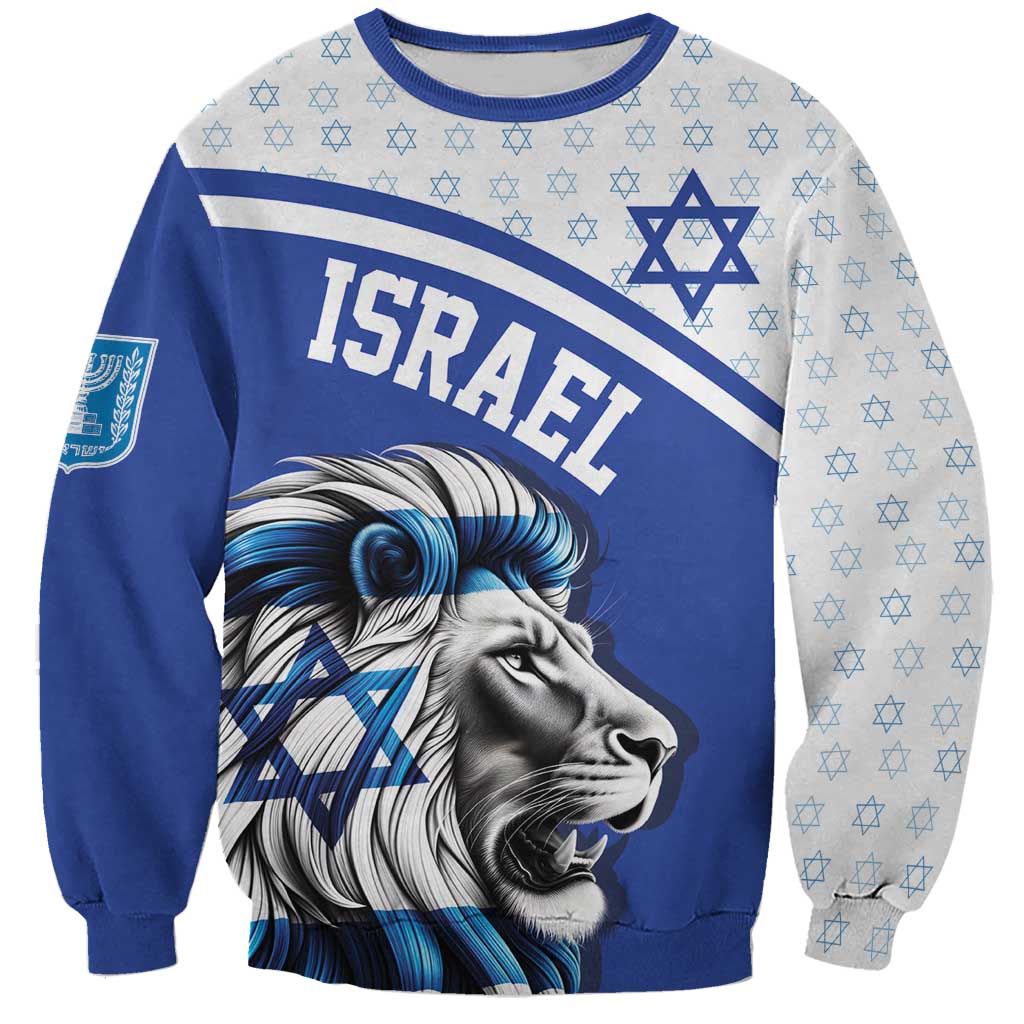 Personalized Israel Lion of Judah Sweatshirt Flag and Coat of arms