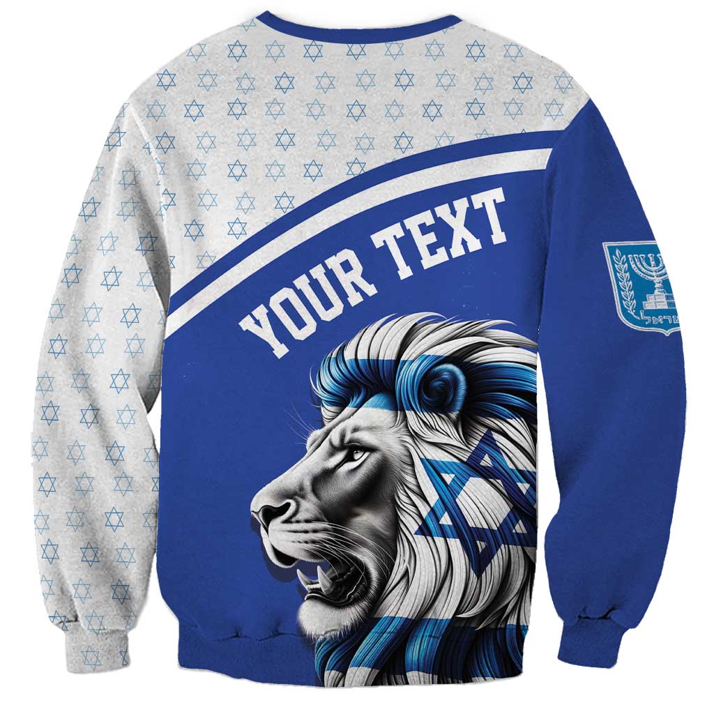 Personalized Israel Lion of Judah Sweatshirt Flag and Coat of arms