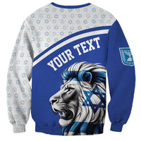 Personalized Israel Lion of Judah Sweatshirt Flag and Coat of arms