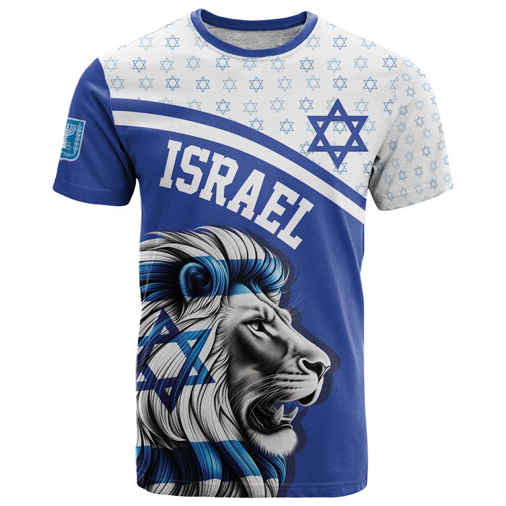Personalized Israel Lion of Judah T Shirt Flag and Coat of arms