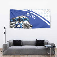 Personalized Israel Lion of Judah Tapestry Flag and Coat of arms