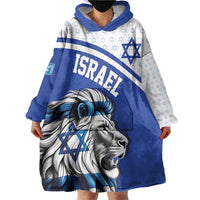Personalized Israel Lion of Judah Wearable Blanket Hoodie Flag and Coat of arms