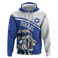 Personalized Israel Lion of Judah Zip Hoodie Flag and Coat of arms