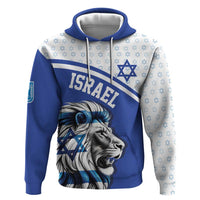 Personalized Israel Lion of Judah Zip Hoodie Flag and Coat of arms