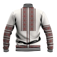 Ukraine Vyshyvanka Day Baseball Jacket Ukrainian Folk Seamless
