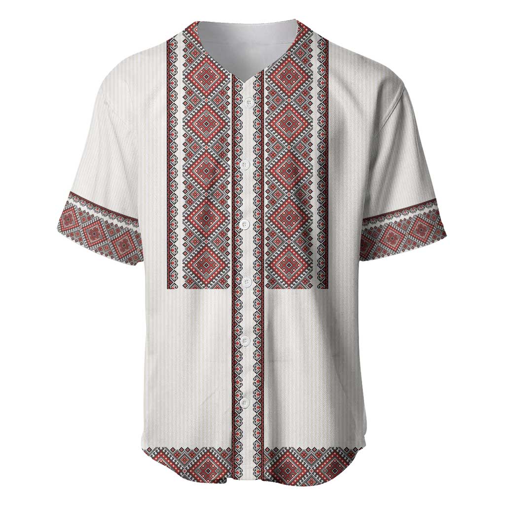 Ukraine Vyshyvanka Day Baseball Jersey Ukrainian Folk Seamless