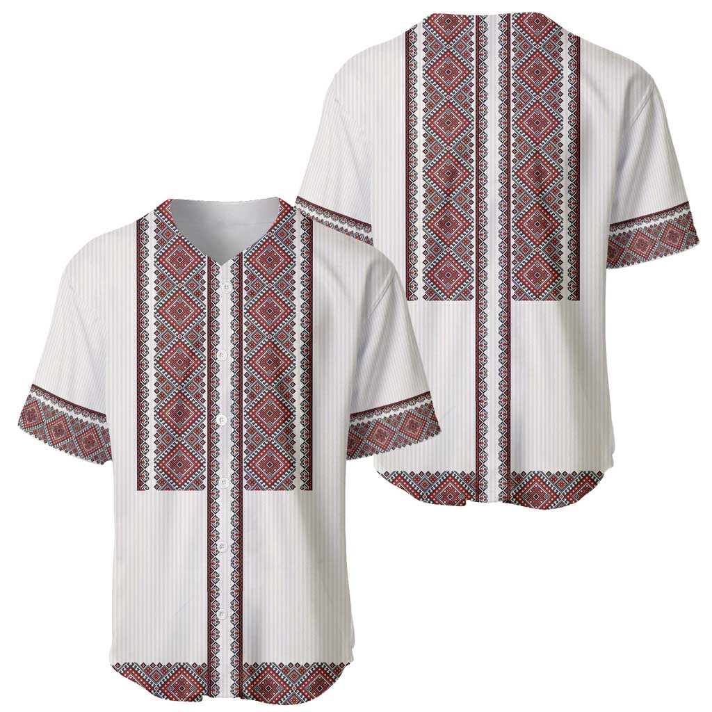 Ukraine Vyshyvanka Day Baseball Jersey Ukrainian Folk Seamless