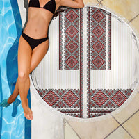 Ukraine Vyshyvanka Day Beach Blanket Ukrainian Folk Seamless