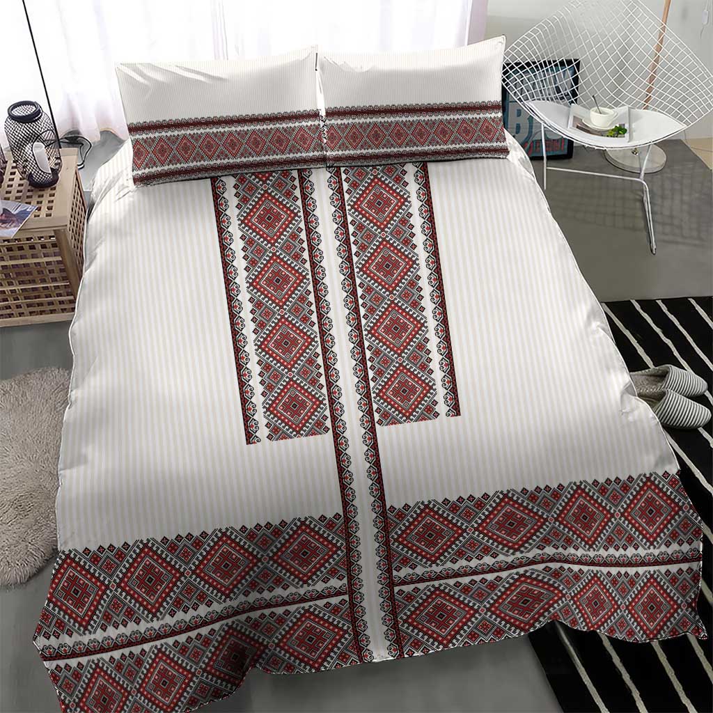 Ukraine Vyshyvanka Day Bedding Set Ukrainian Folk Seamless